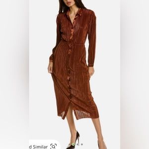 ASTR the label burnt orange long sleeve dress size small